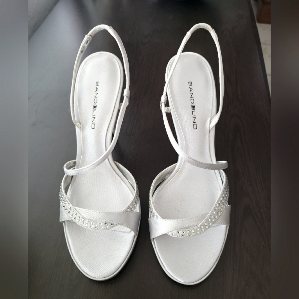 Bandolino Silver high heels sandals